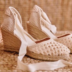 Sezane Espadrilles in Ecru, US Size 8